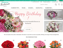 Tablet Screenshot of flowersbucharest.com